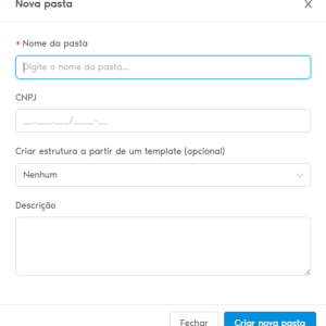 GED - Criar Nova pasta